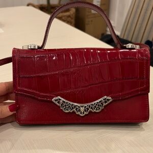 Brighton Ferrara Red Leather convertible Handbag